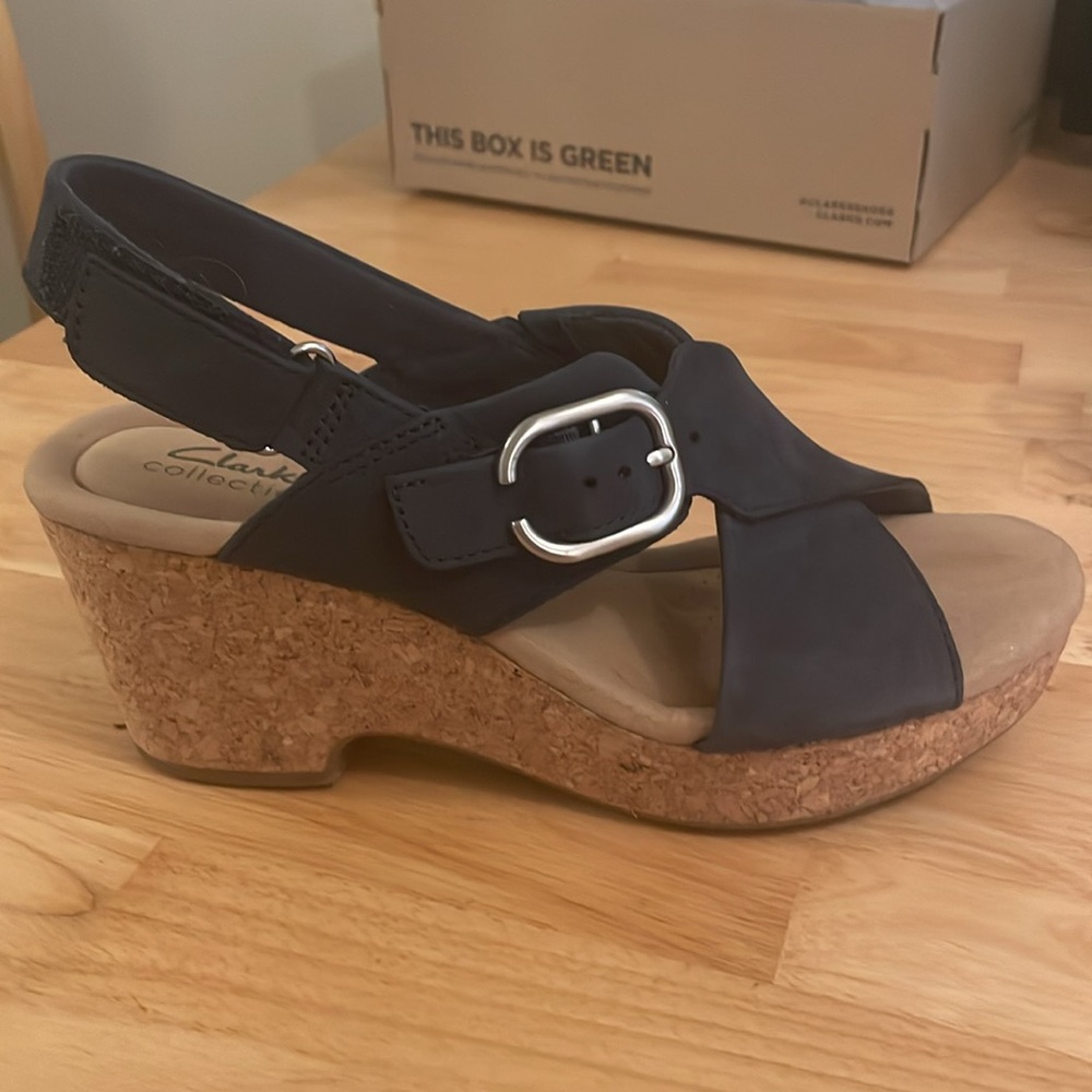 Chunky Clark’s sandals, size 8.5. Worn once!